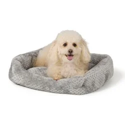Top Paw® Cozy Cuddler Dog Bed, Tan/grey, Small/medium/large,/xlarge, 20 In X 17 In - 40 In X 30 In