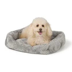 Top Paw® Cozy Cuddler Dog Bed, Tan/grey, Small/medium/large,/xlarge, 20 In X 17 In - 40 In X 30 In