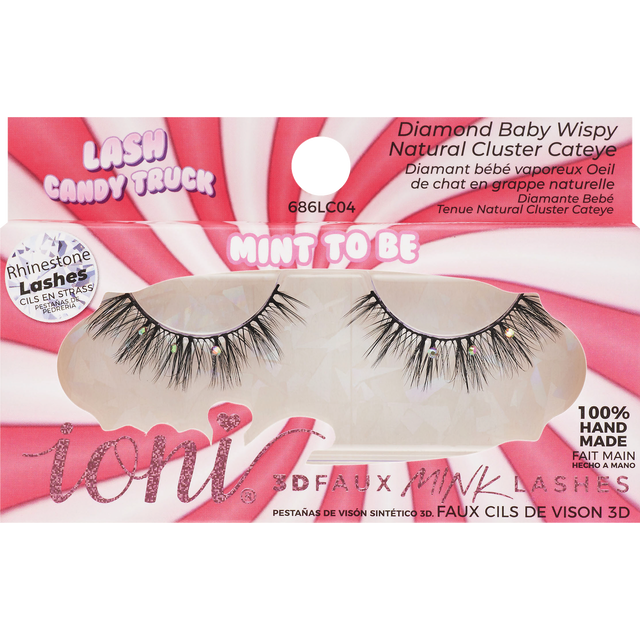 slide 1 of 1, IONI COSMETICS Ioni Lash Candy Diamond Baby Wispy False Lashes, Natural Cluster Cateye, 1 ct