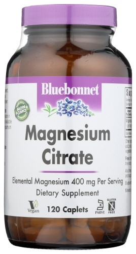 slide 1 of 1, Bluebonnet Nutrition Magnesium Citrate, 120 ct