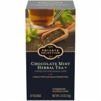 slide 1 of 1, Private Selection Chocolate Mint Herbal Tea Bag, 20 ct