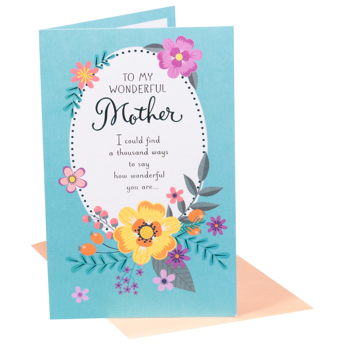 slide 1 of 5, American Greetings To My Wonderful Mother Mother's Day Card 1 ea, 1 ct