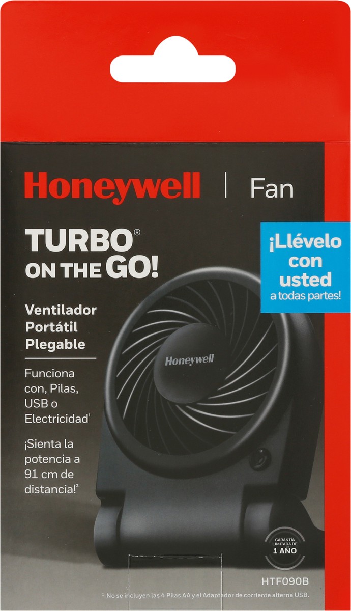 slide 6 of 9, Honeywell Turbo On the Go! Portable Folding Fan 1 ea, 1 ct