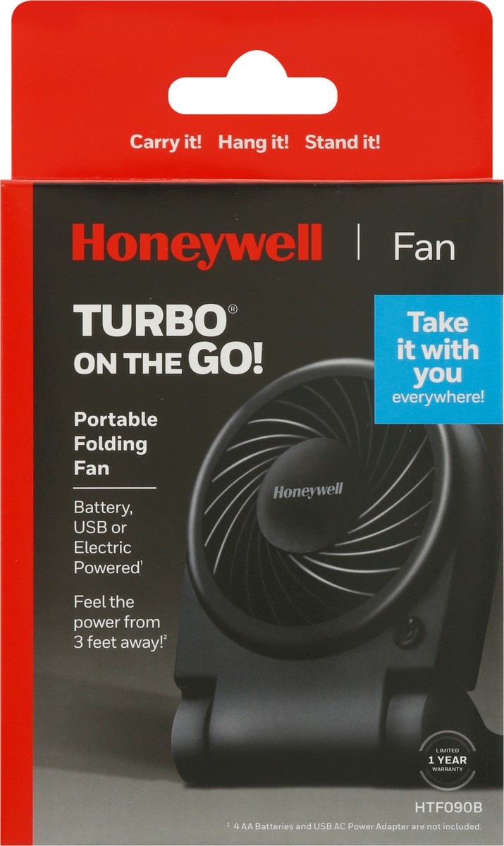 slide 7 of 9, Honeywell Turbo On the Go! Portable Folding Fan 1 ea, 1 ct