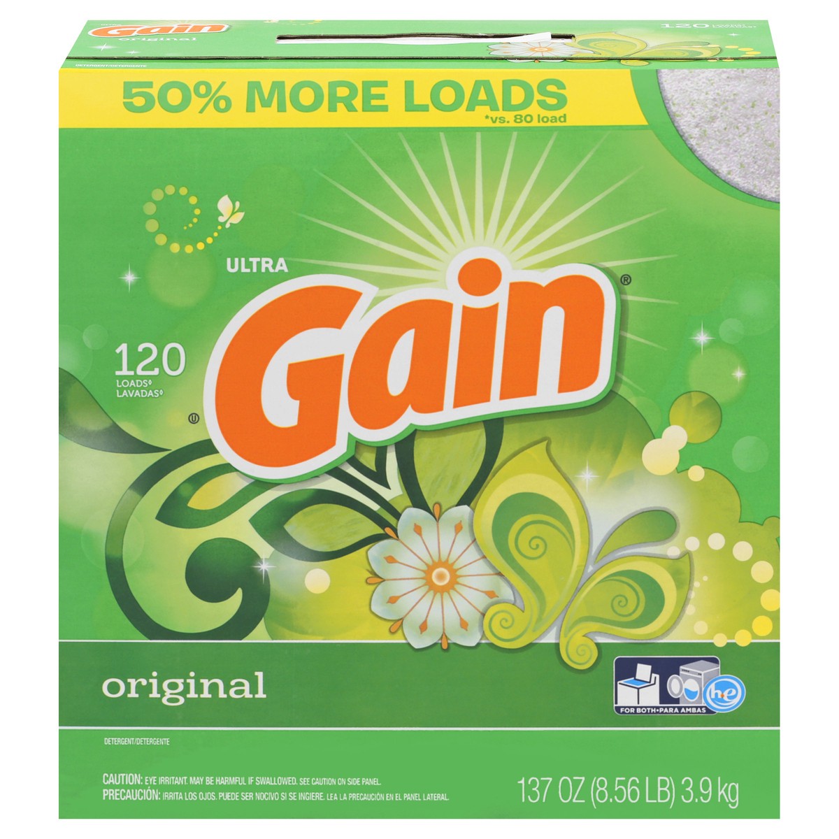 slide 1 of 9, Gain Original Powder Laundry Detergent, 137 Oz., 137 oz