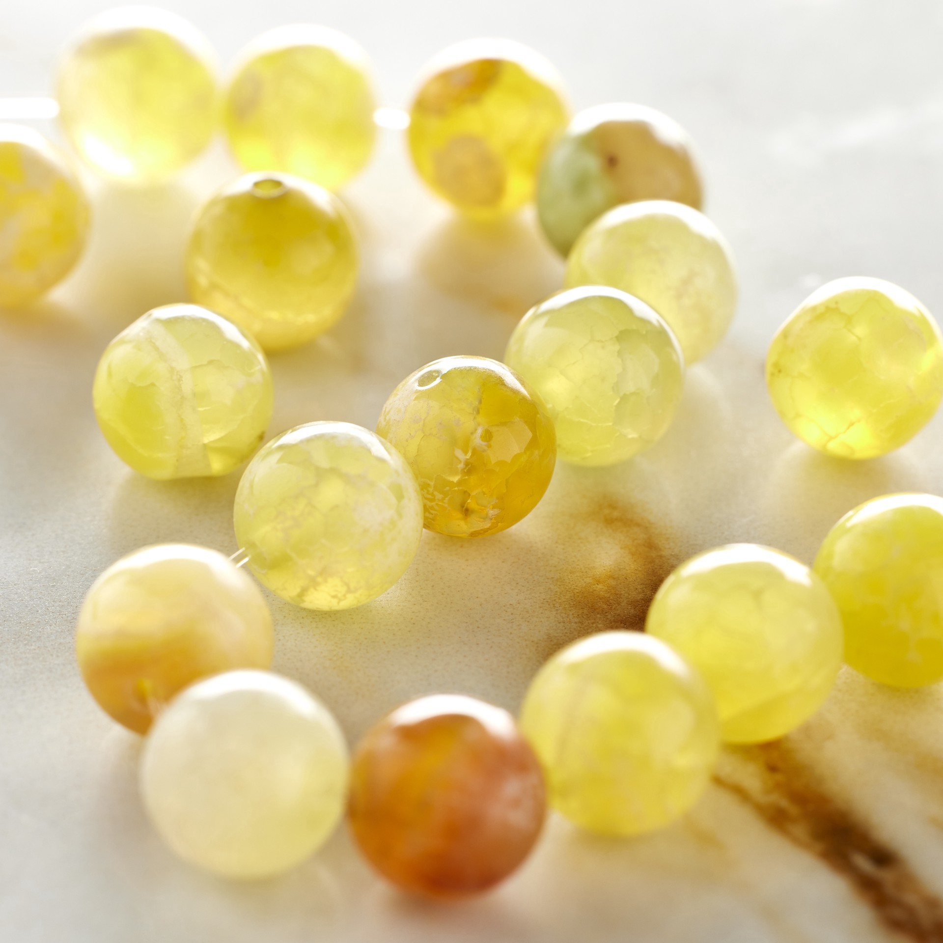slide 2 of 3, Orange Fire Agate Round Beads, 8mm By Bead Landing, 8mm