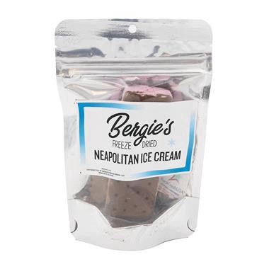 slide 1 of 1, Bergie's Freeze Dried Neapolitan Ice Cream, 2.5 oz