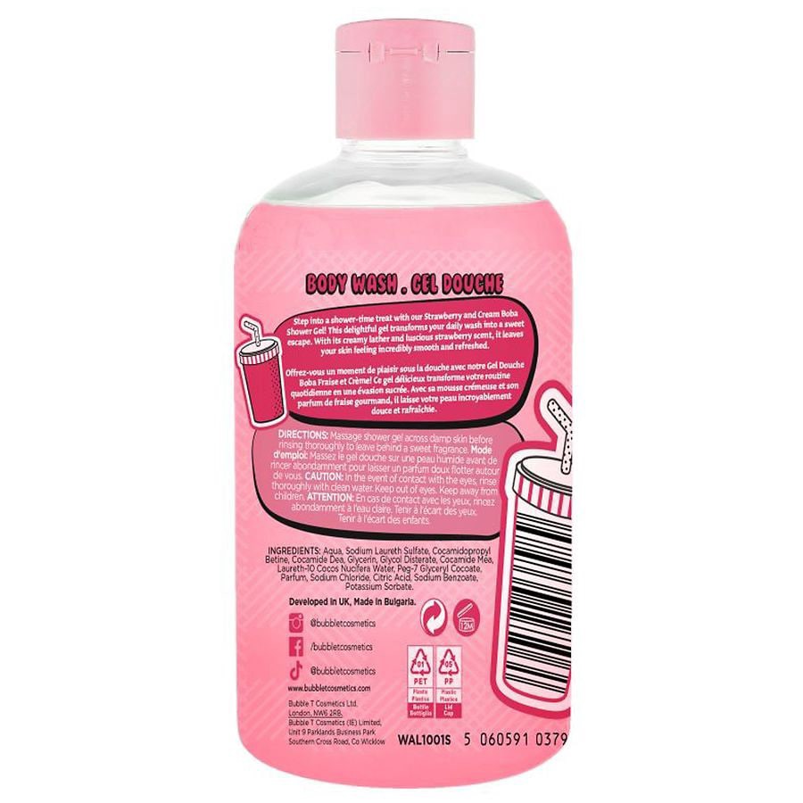 slide 2 of 2, Bubble T Strawberry Body Wash 500 ml, 16.9 fl oz