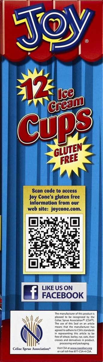 slide 3 of 4, Joy Gluten Free Ice Cream Cups, 12 ct