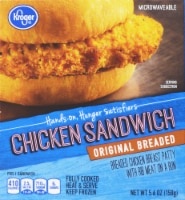 slide 1 of 1, Kroger Original Breaded Chicken Sandwich, 5.6 oz