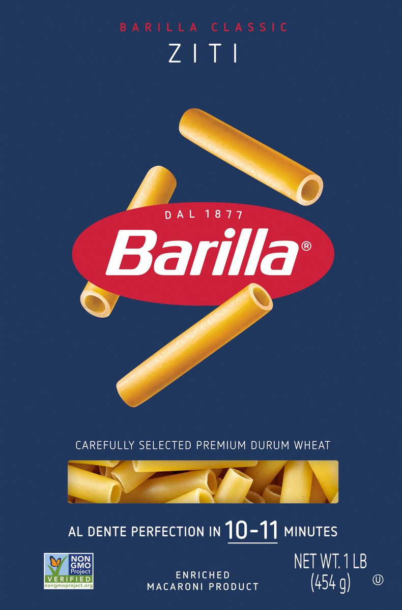 slide 6 of 9, Barilla Ziti Pasta, 16 oz