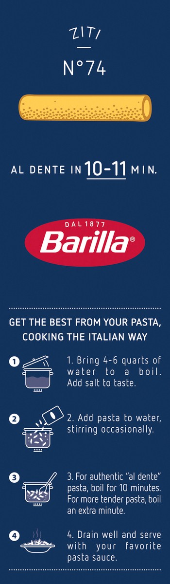 slide 7 of 9, Barilla Ziti Pasta, 16 oz