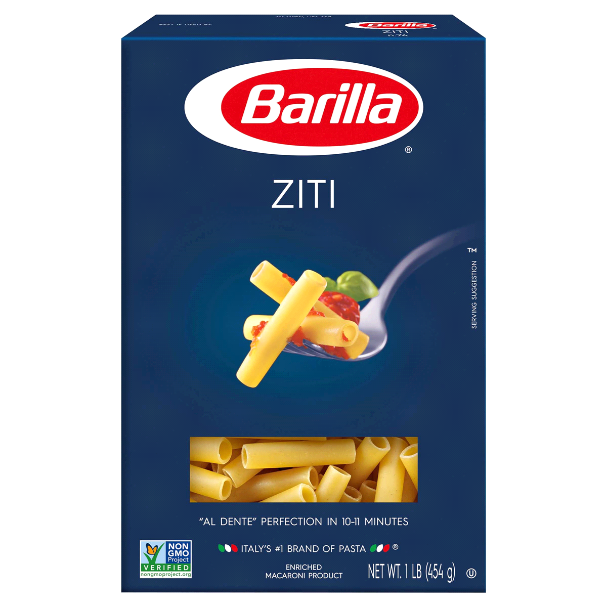 slide 1 of 8, Barilla Ziti Pasta, 16 oz