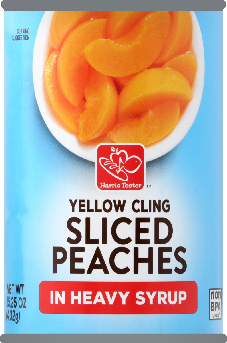 slide 5 of 8, Harris Teeter Yellow Cling Peach Slices, 15 oz