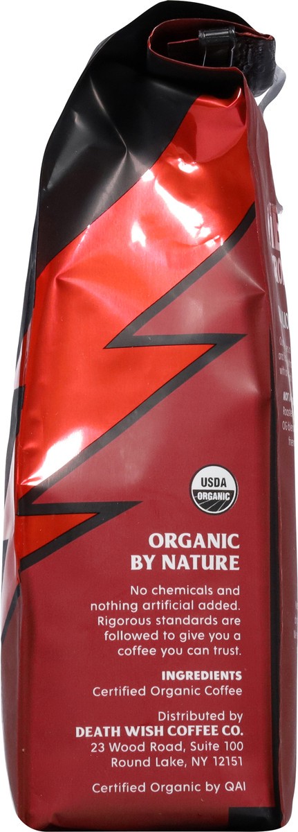 slide 11 of 13, Death Wish Coffee Co. Death Wish Coffee, Organic and Fair Trade, Dark Roast, Ground Coffee, 10 oz, 10 oz