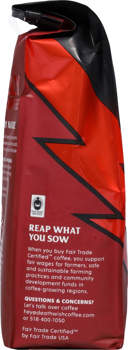 slide 10 of 13, Death Wish Coffee Co. Death Wish Coffee, Organic and Fair Trade, Dark Roast, Ground Coffee, 10 oz, 10 oz