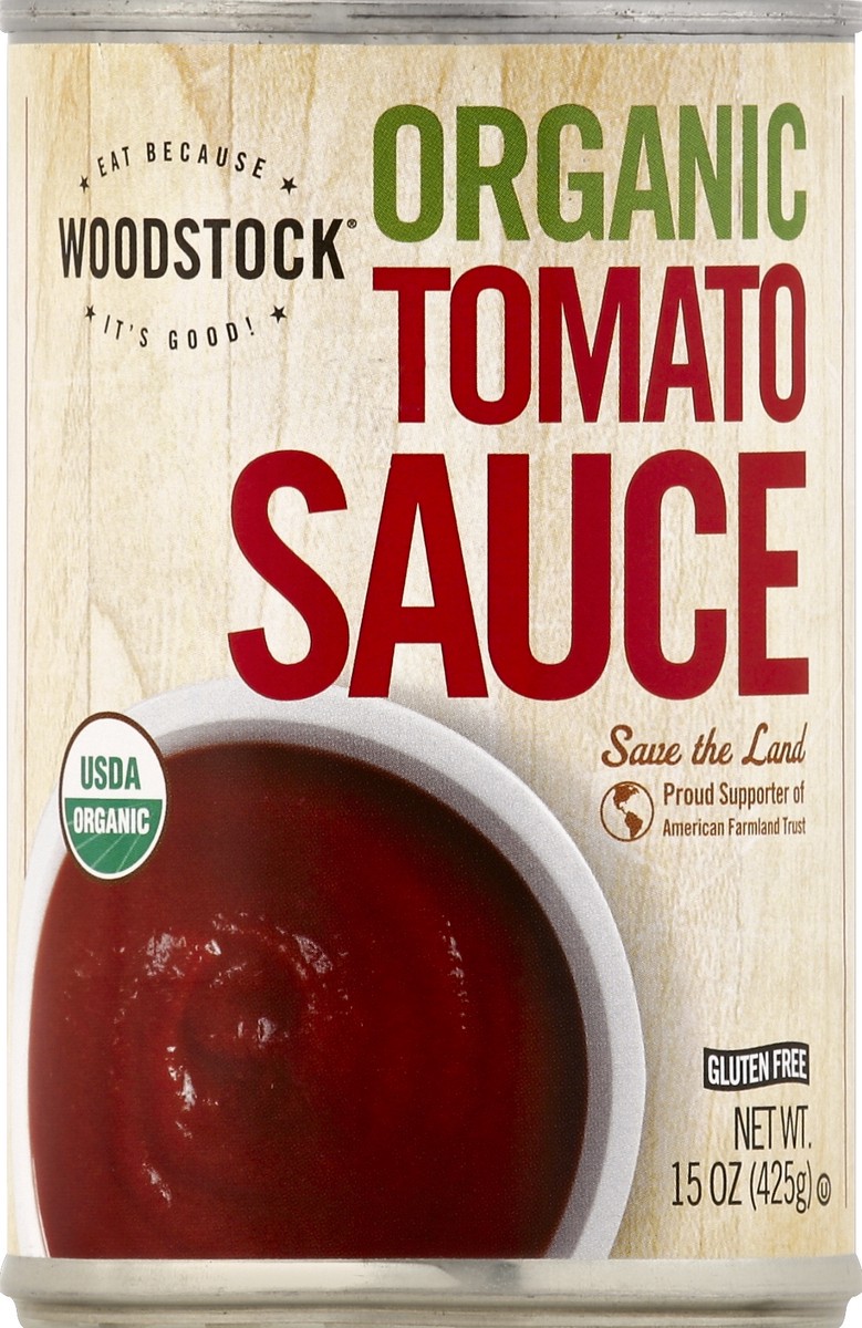 slide 2 of 4, Woodstock Tomato Sauce 15 oz, 15 oz