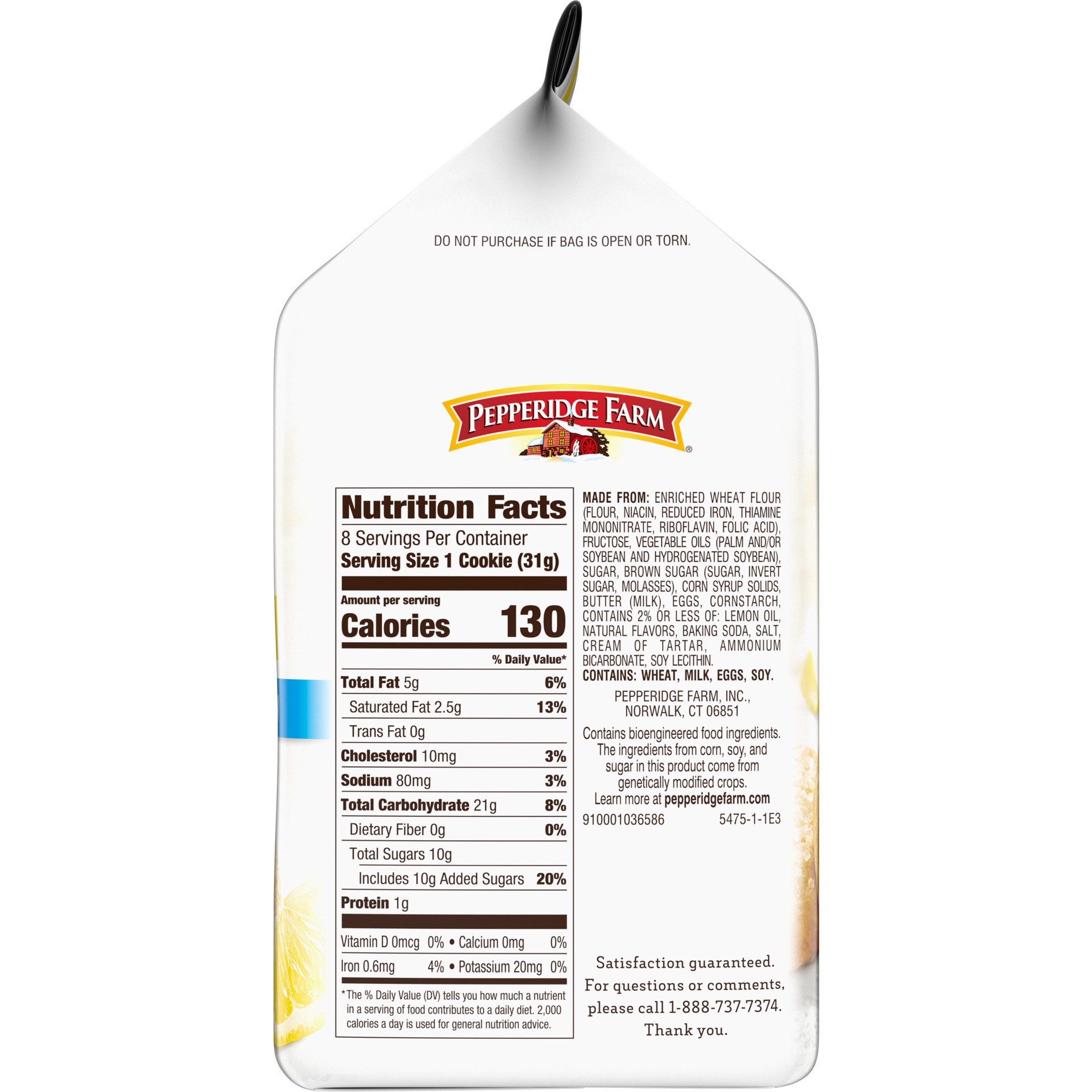 slide 9 of 10, Pepperidge Farm Soft Baked Ojai Lemon Sugar Cookies, 8.600 oz