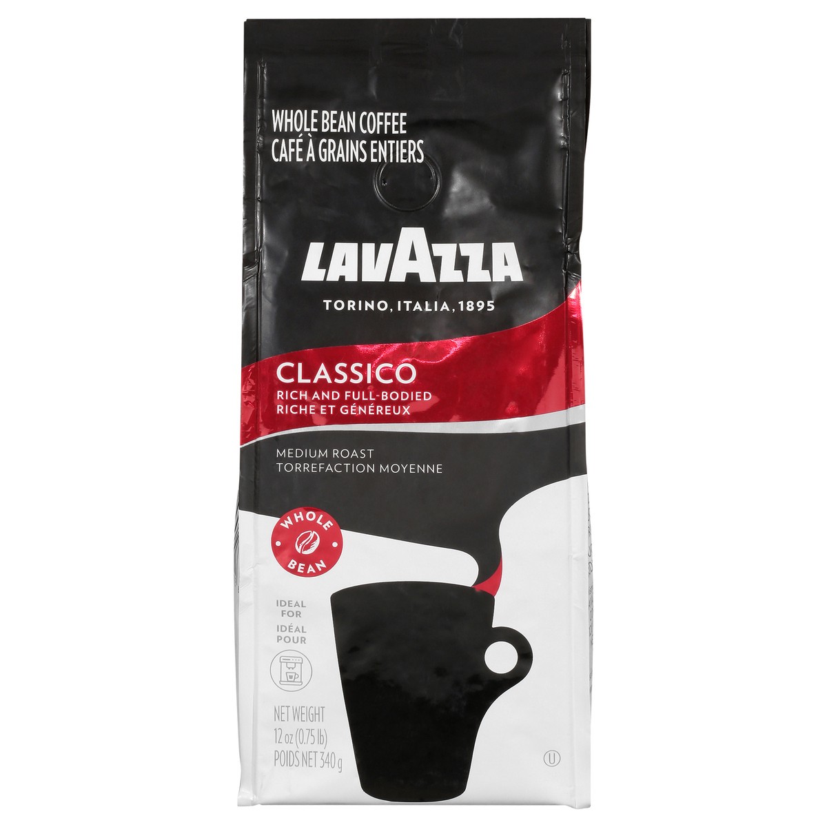 slide 1 of 9, Lavazza Dolcevita Classico Whole Bean Coffee, 12 oz