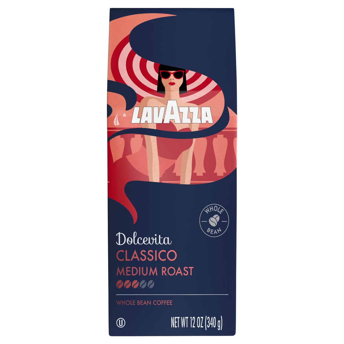 slide 1 of 9, Lavazza Dolcevita Classico Whole Bean Coffee, 12 oz