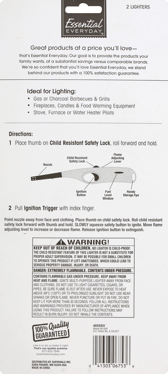 slide 3 of 6, Essevryd 2pk Utility Lightr, 2 ct