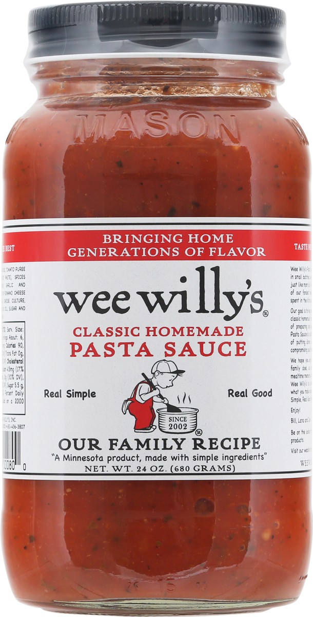 slide 11 of 12, Wee Willy's Our Family Recipe Pasta Sauce 24 oz, 24 oz