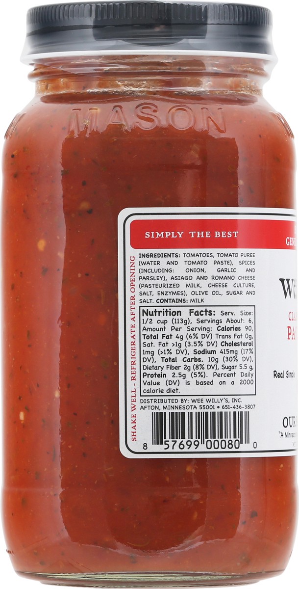 slide 9 of 12, Wee Willy's Our Family Recipe Pasta Sauce 24 oz, 24 oz