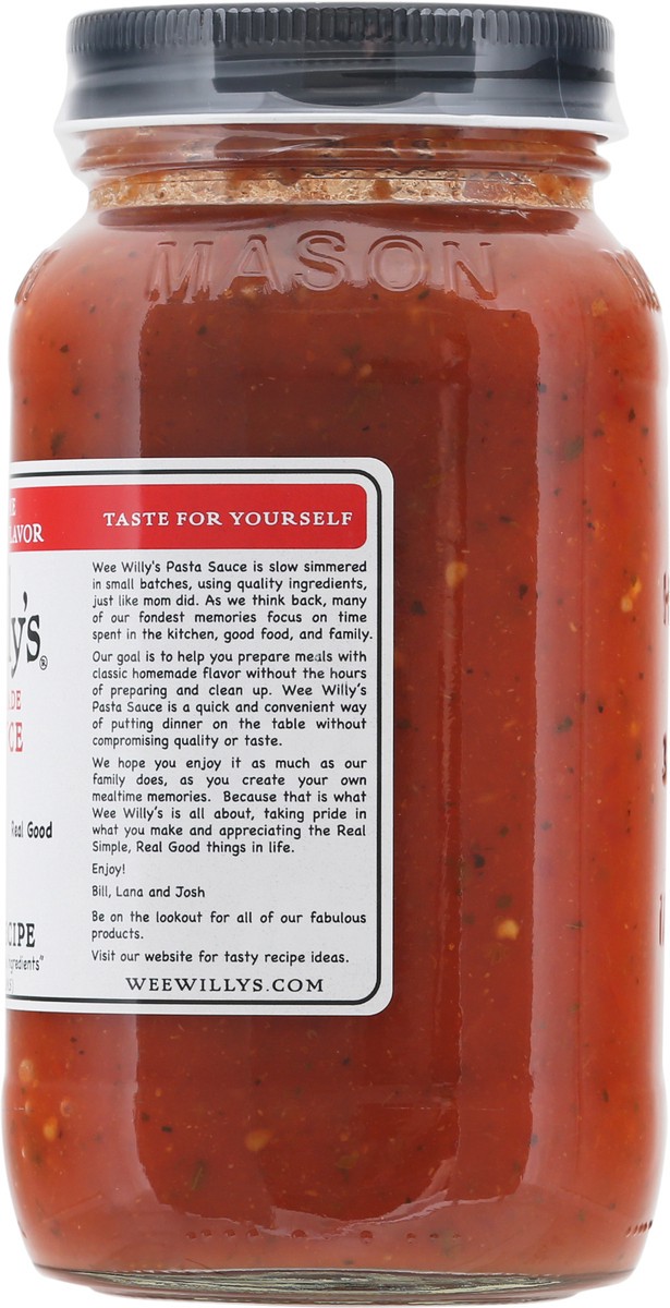 slide 10 of 12, Wee Willy's Our Family Recipe Pasta Sauce 24 oz, 24 oz