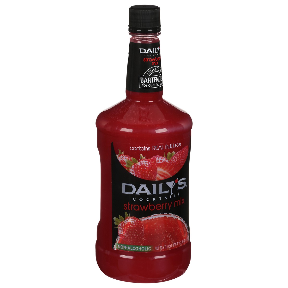 slide 2 of 11, Daily's Cocktails Strawberry Non-Alcoholic Cocktail Mix, 1.75 liter
