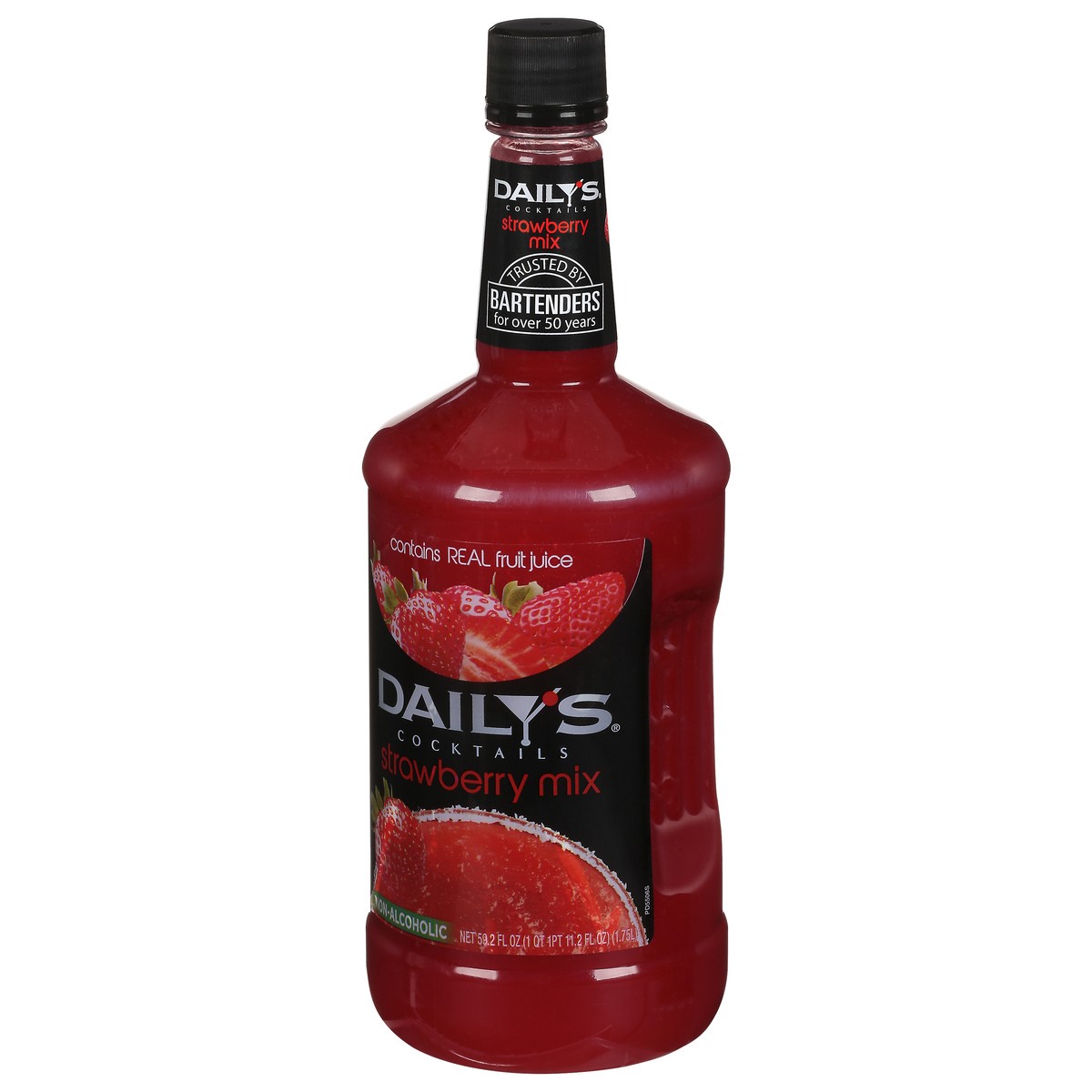 slide 3 of 11, Daily's Cocktails Strawberry Non-Alcoholic Cocktail Mix, 1.75 liter