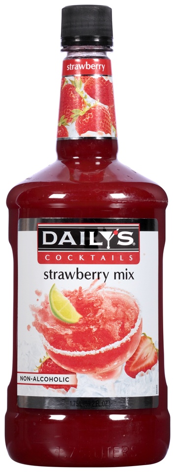 slide 1 of 1, Daily's Cocktails Strawberry Non-Alcoholic Cocktail Mix, 1.75 liter