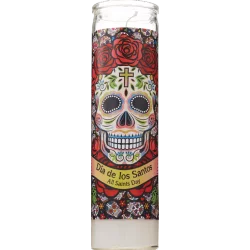 PRAYER CANDLE 8" Dia De Los Muertos 51260