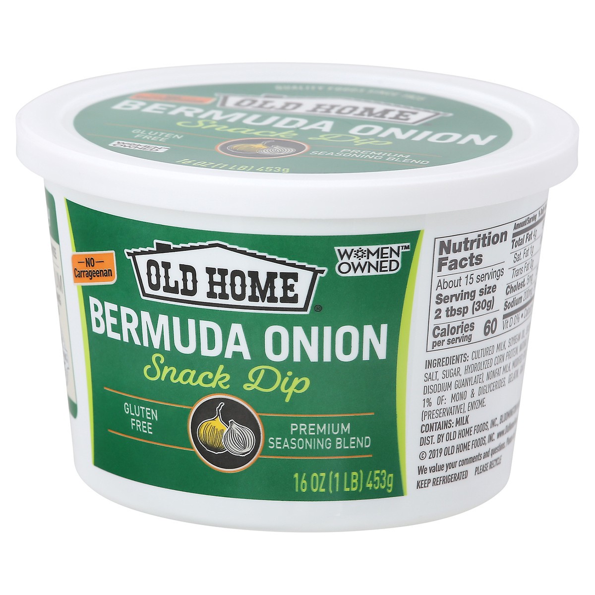 slide 3 of 9, Old Home Bermuda Onion Dip, 16 oz