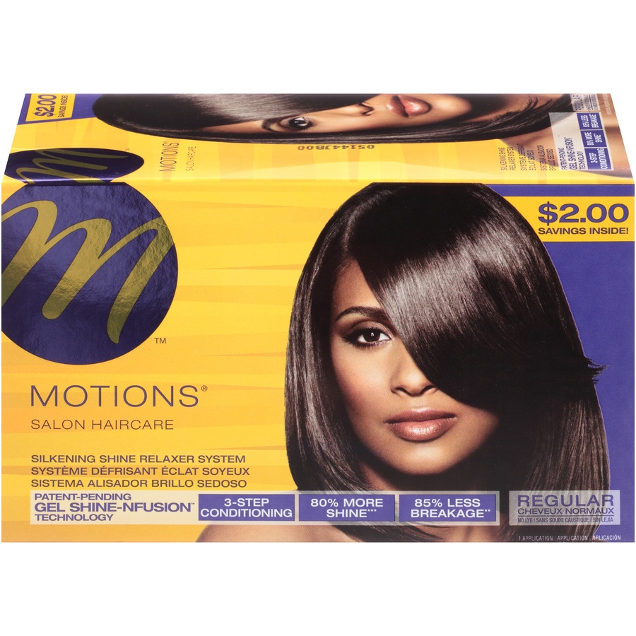 slide 1 of 6, Motions Relaxer System, Silkening Shine, Regular, 1 ct