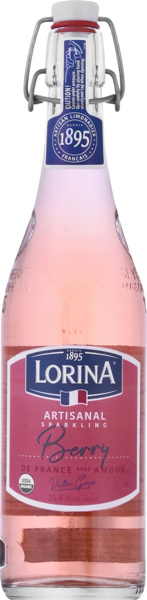 slide 4 of 10, Lorina Organic Artisanal Sparkling Berry Soda 25.4 oz, 25.4 fl oz