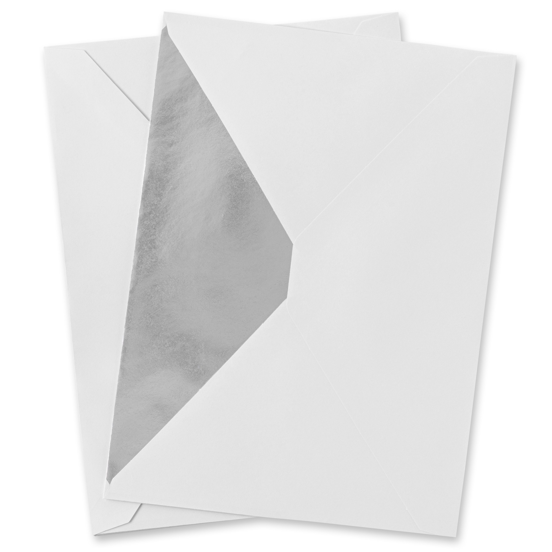 slide 2 of 5, 5.25" X 7.25" Silver Foil Lined Envelopes By Recollections, 10ct., 10 ct