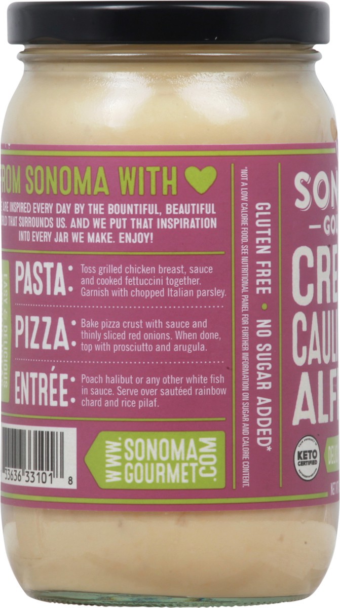 slide 6 of 12, Sonoma Gourmet Creamy Cauliflower Alfredo Sauce, 15.5 oz