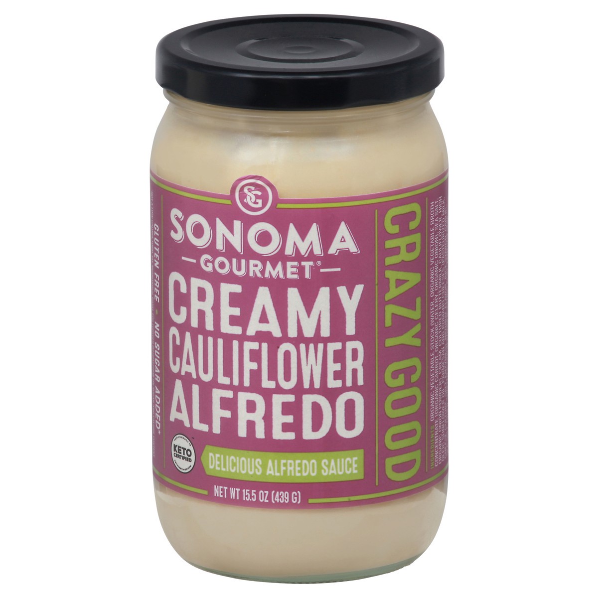 slide 7 of 12, Sonoma Gourmet Creamy Cauliflower Alfredo Sauce, 15.5 oz