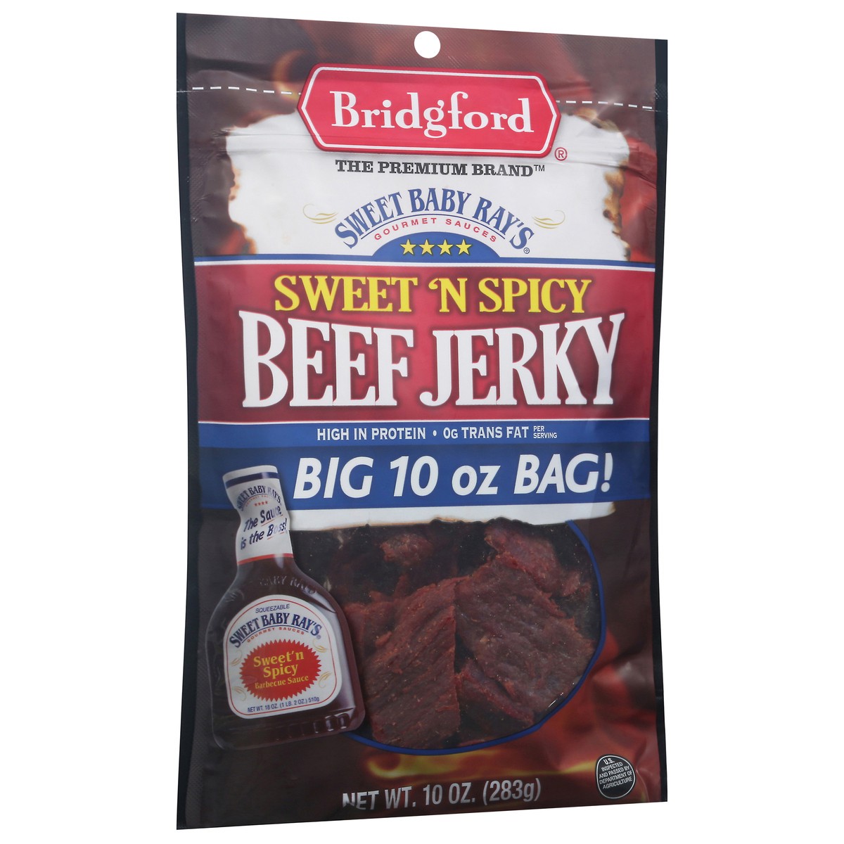 slide 8 of 11, Bridgford Sweet Baby Ray's Sweet 'N Spicy Beef Jerky 10 oz, 10 oz