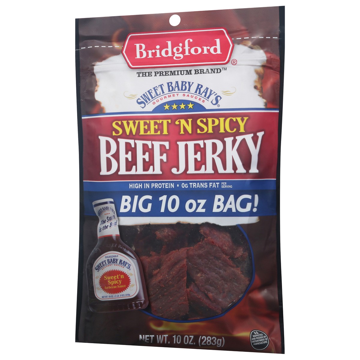 slide 2 of 11, Bridgford Sweet Baby Ray's Sweet 'N Spicy Beef Jerky 10 oz, 10 oz