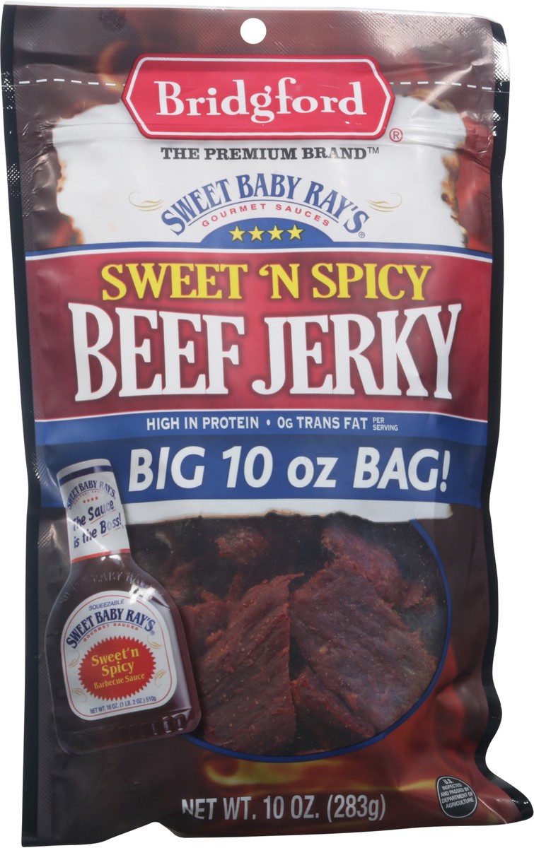 slide 6 of 11, Bridgford Sweet Baby Ray's Sweet 'N Spicy Beef Jerky 10 oz, 10 oz