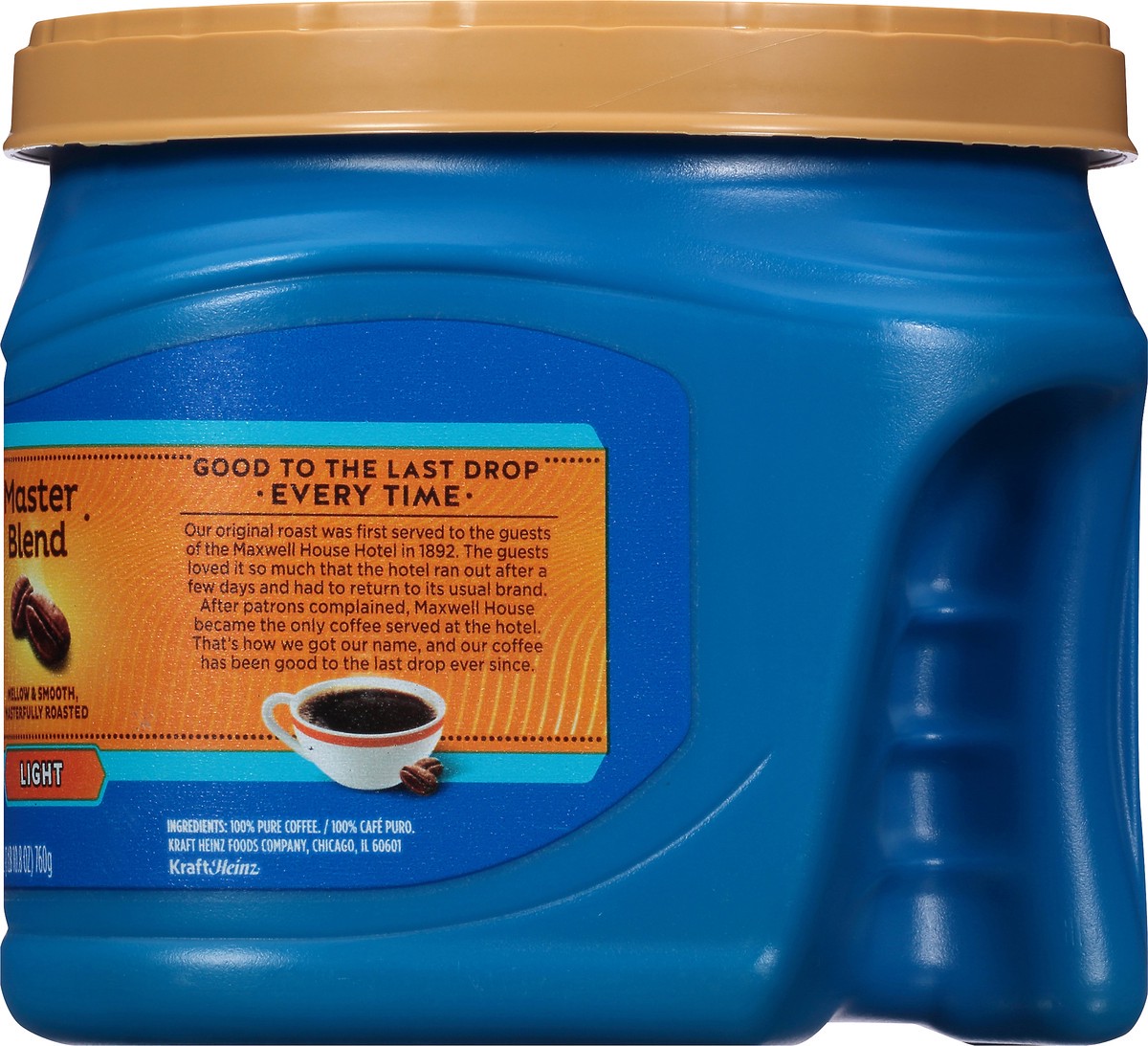 slide 7 of 9, Maxwell House Master Blend Mild Roast Ground Coffee, 26.8 oz Canister, 26.8 oz