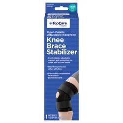 TopCare One Size Maximum Support Open Patella Adjustable Knee Stabilizer