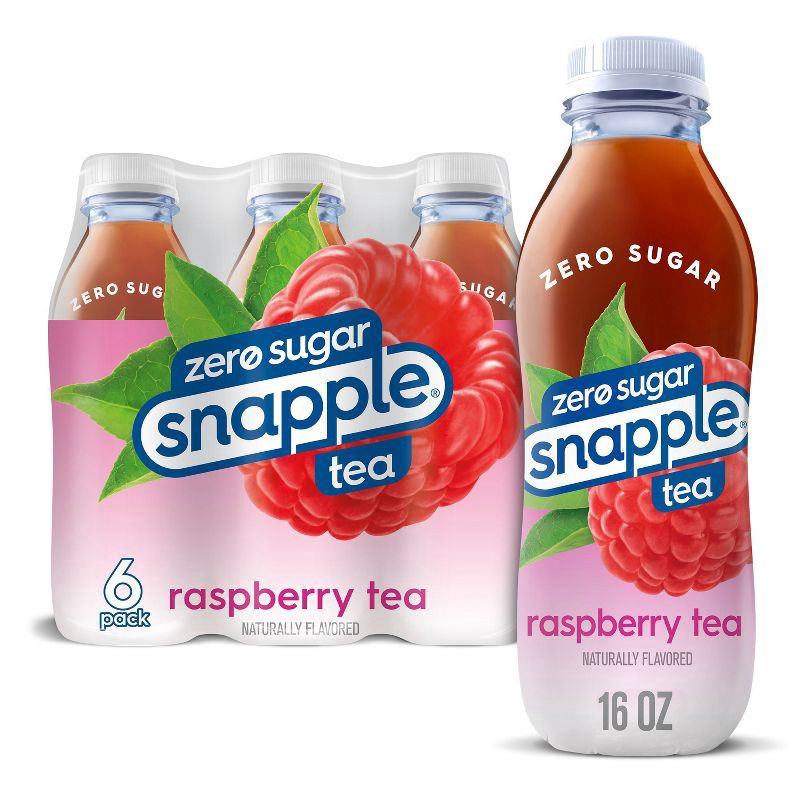 slide 1 of 7, Snapple Diet Raspberry, 6 x 16 fl