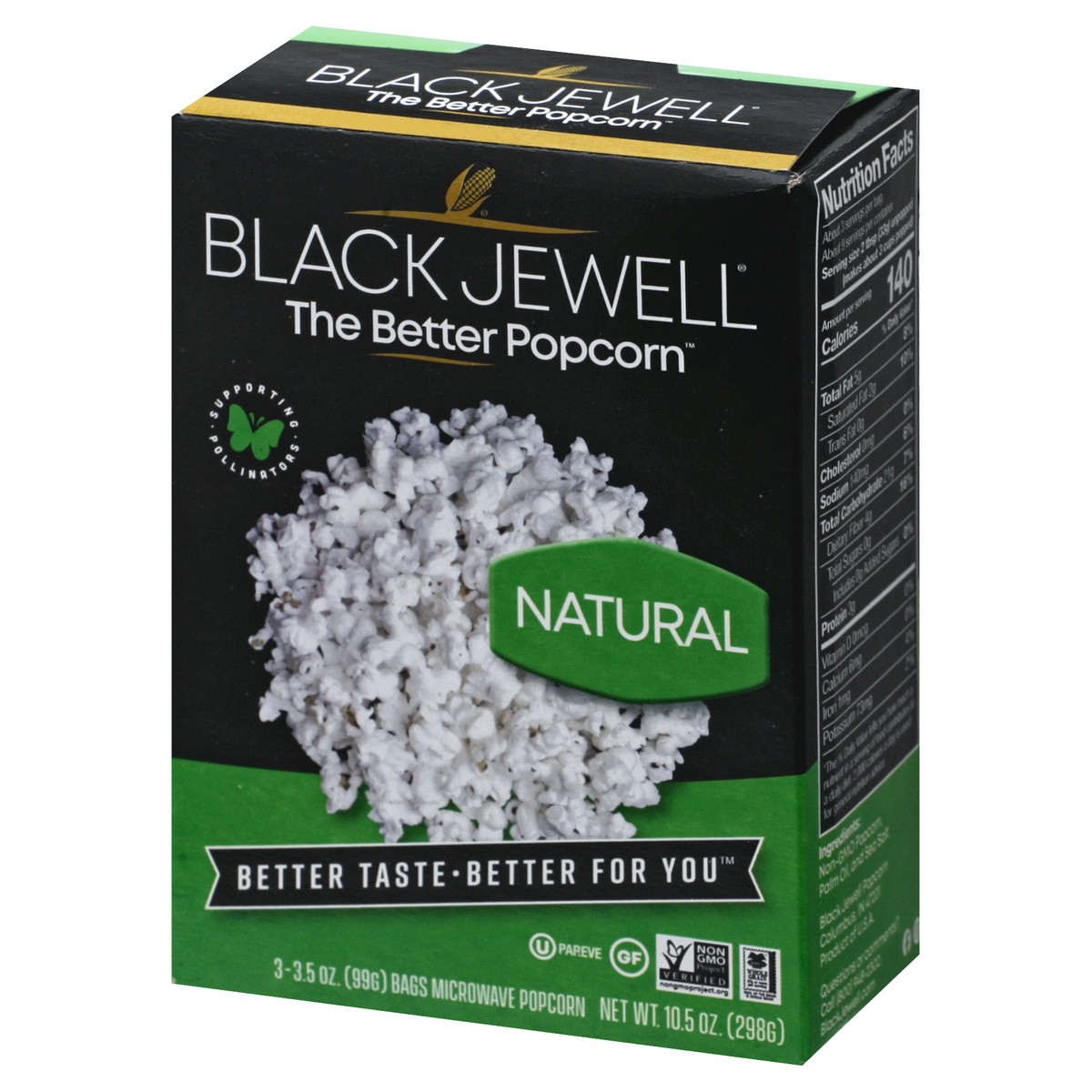 slide 3 of 11, Black Jewell Natural Microwave Popcorn, 3 ct