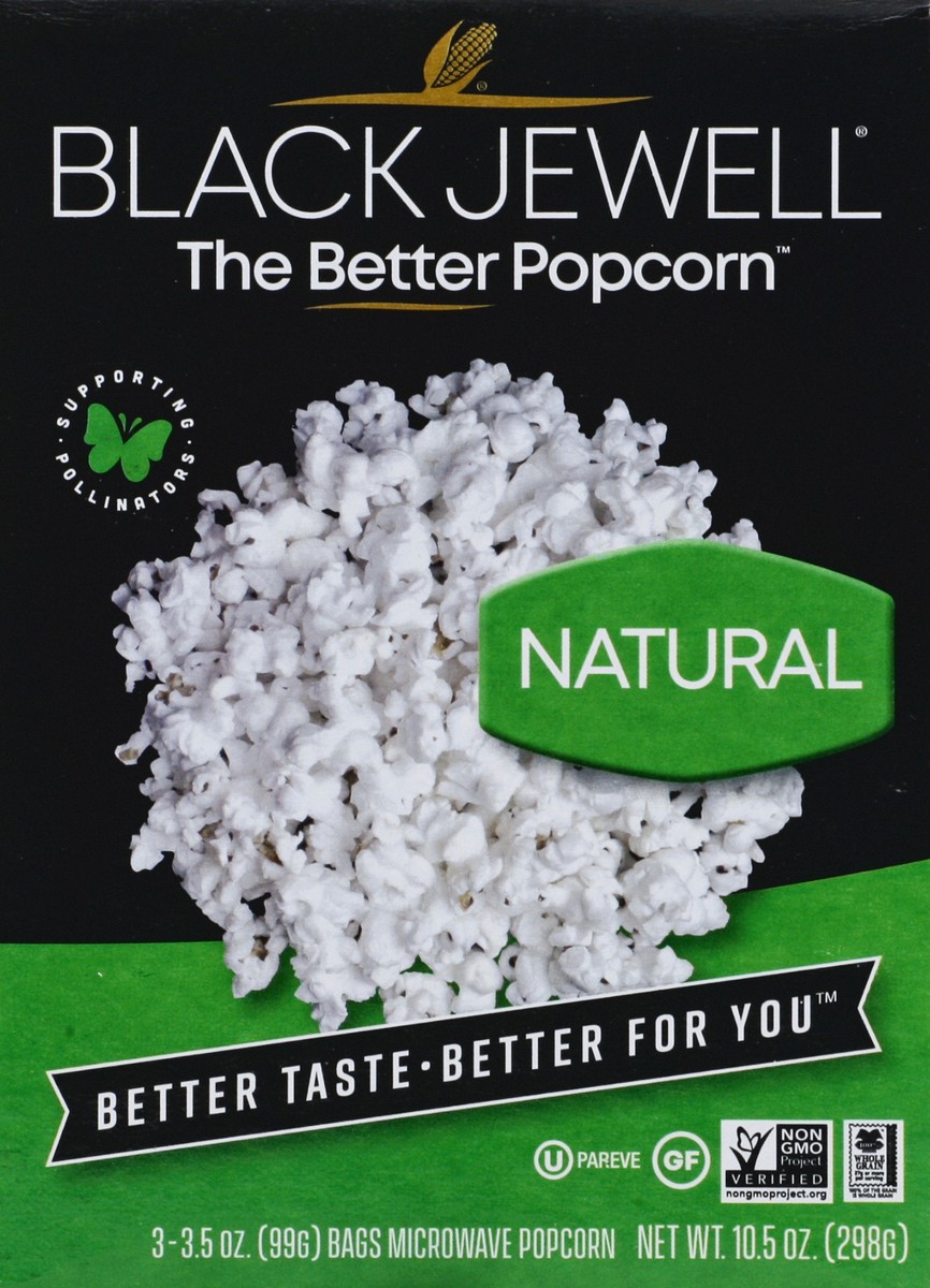 slide 1 of 11, Black Jewell Natural Microwave Popcorn, 3 ct