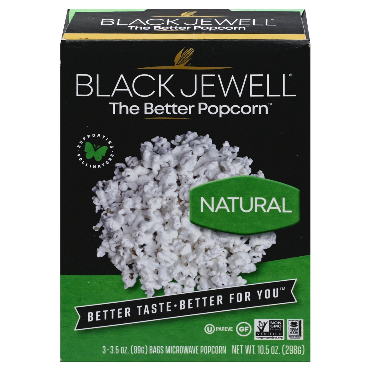 slide 1 of 1, Black Jewel Micro Natural Popcorn, 10.5 oz