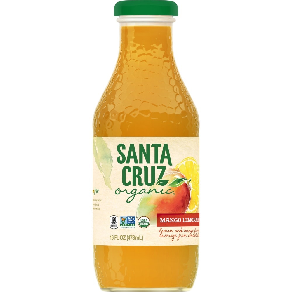 slide 1 of 1, Santa Cruz Organic Mango Lemonade, 16 fl oz