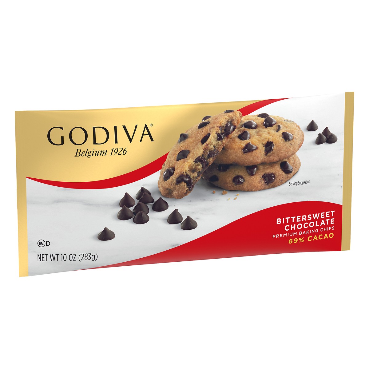 slide 5 of 10, GODIVA Bittersweet Chocolate Premium Baking Chips, 11 oz Bag, 10 oz