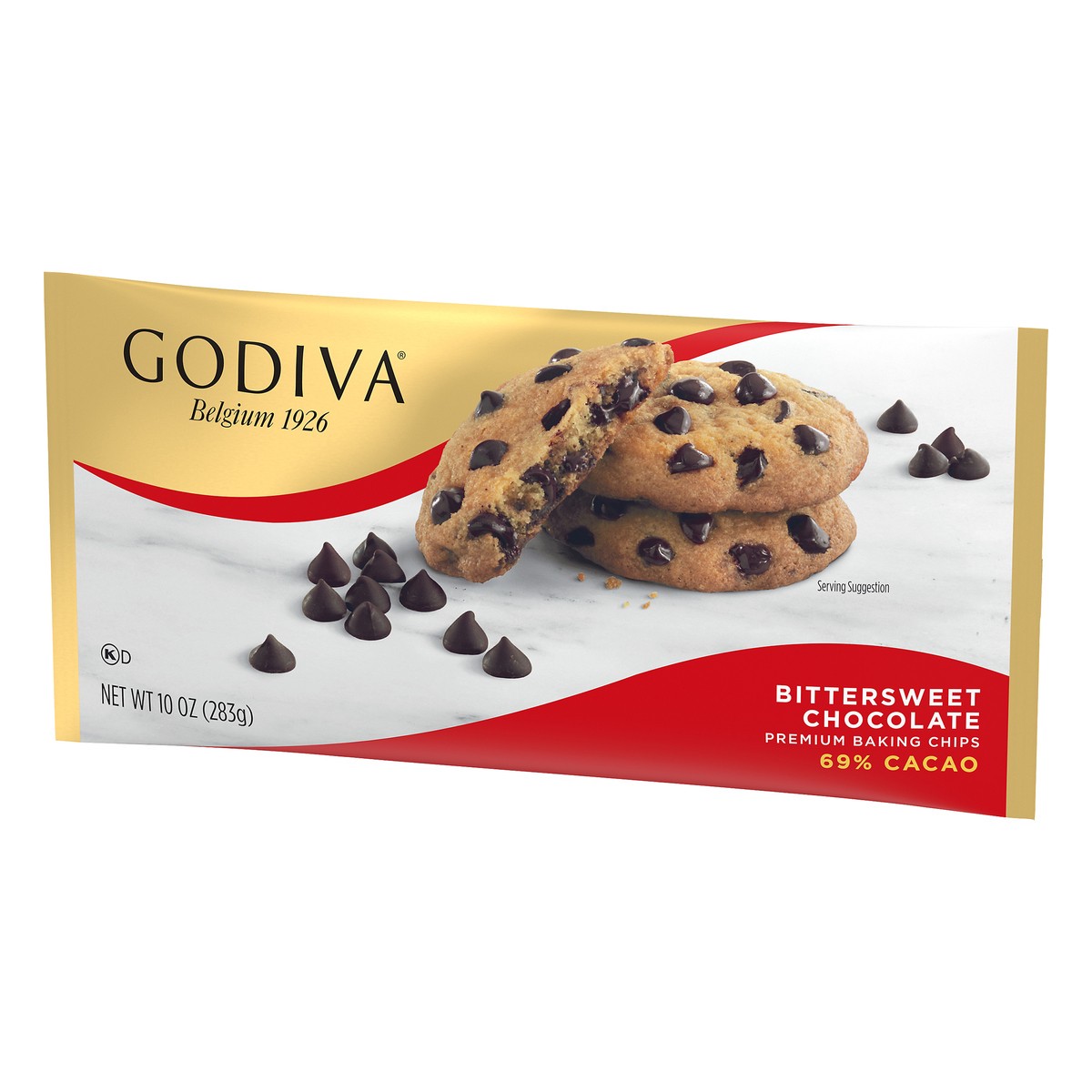 slide 9 of 10, GODIVA Bittersweet Chocolate Premium Baking Chips, 11 oz Bag, 10 oz